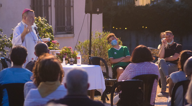 GAMBELLARA: MESSA C/O ASSOCIAZIONE PAPA GIOVANNI XIII  10-07-2020---FOTO FIORENTINI