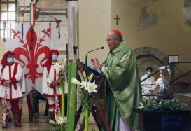 13–09-2020; -ravenna , celebrazioni dantesche  , olio di dante , cardinale , ravenna teatro marco martinelli e ermanna montanari. sindaci