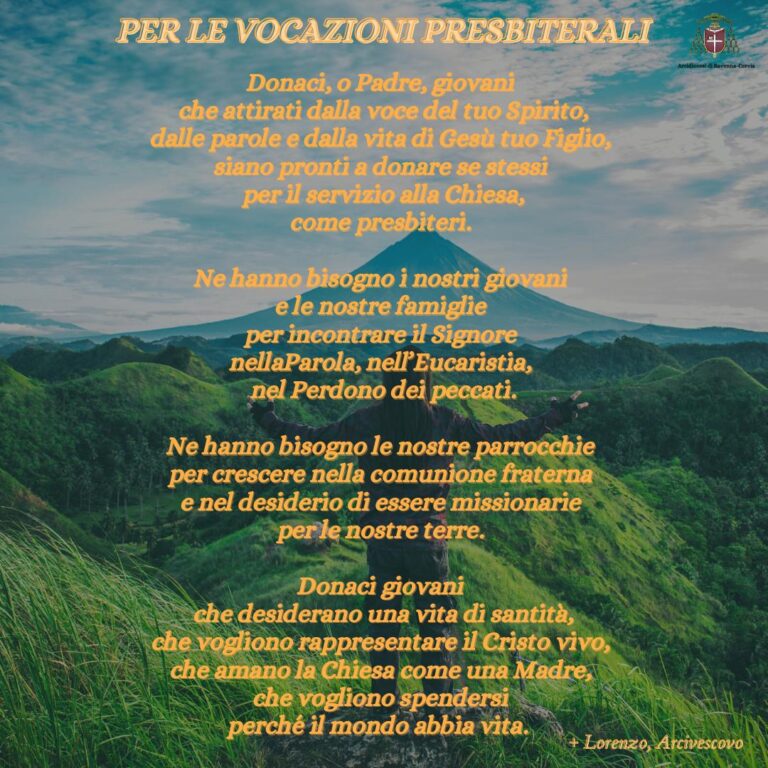 Preghiera per le vocazioni presbiterali