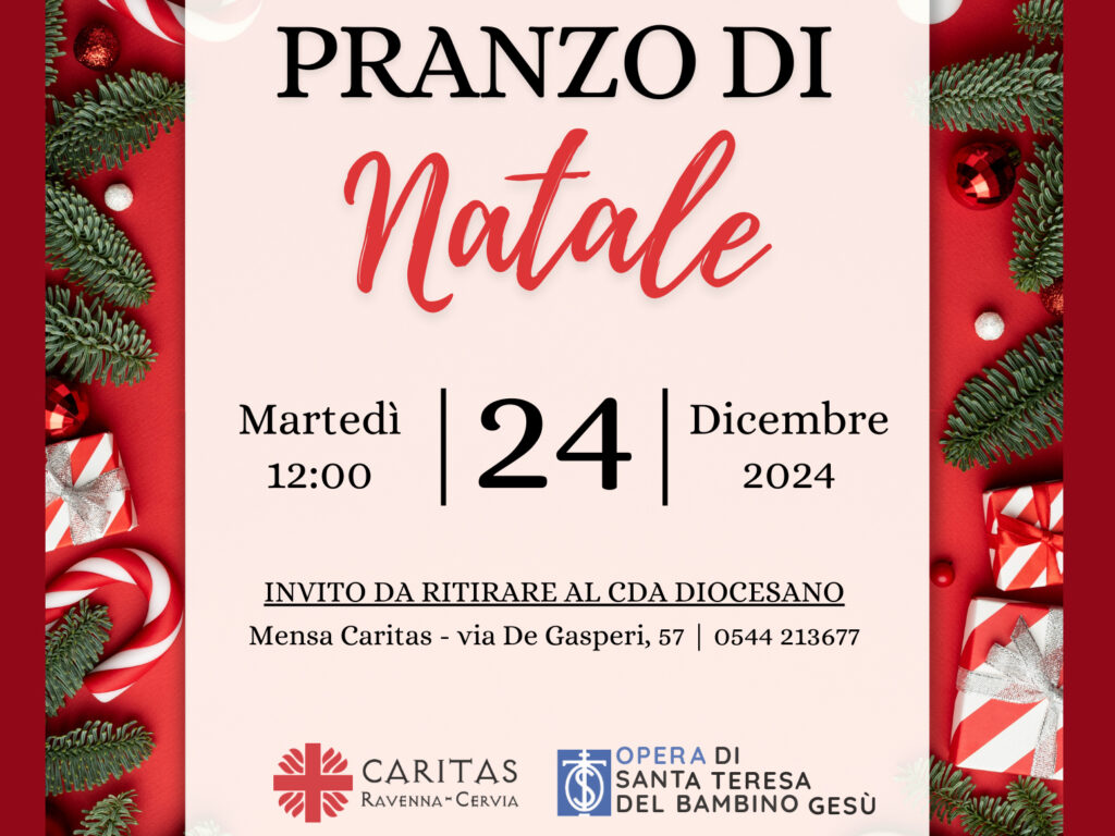 Caritas – Volantino pranzo Natale – 1