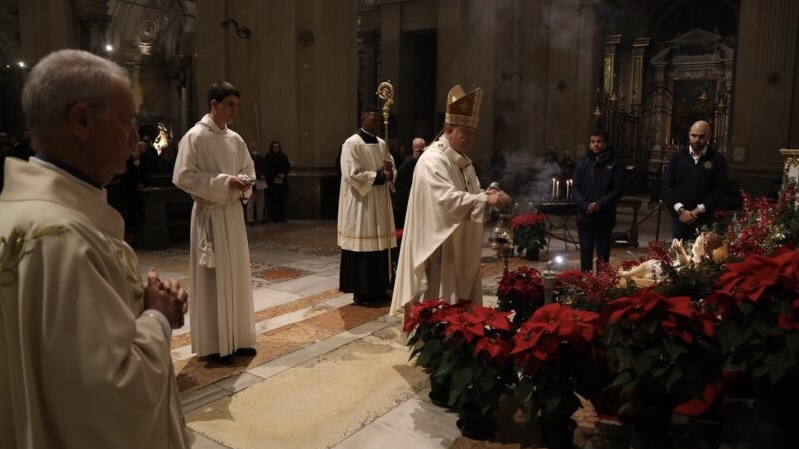 24.12-2023-ravenna; duomo - messa solenne dell’arcivescovo ghizzoni notte di natale